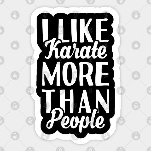 I Like Karate Sticker by Tesszero